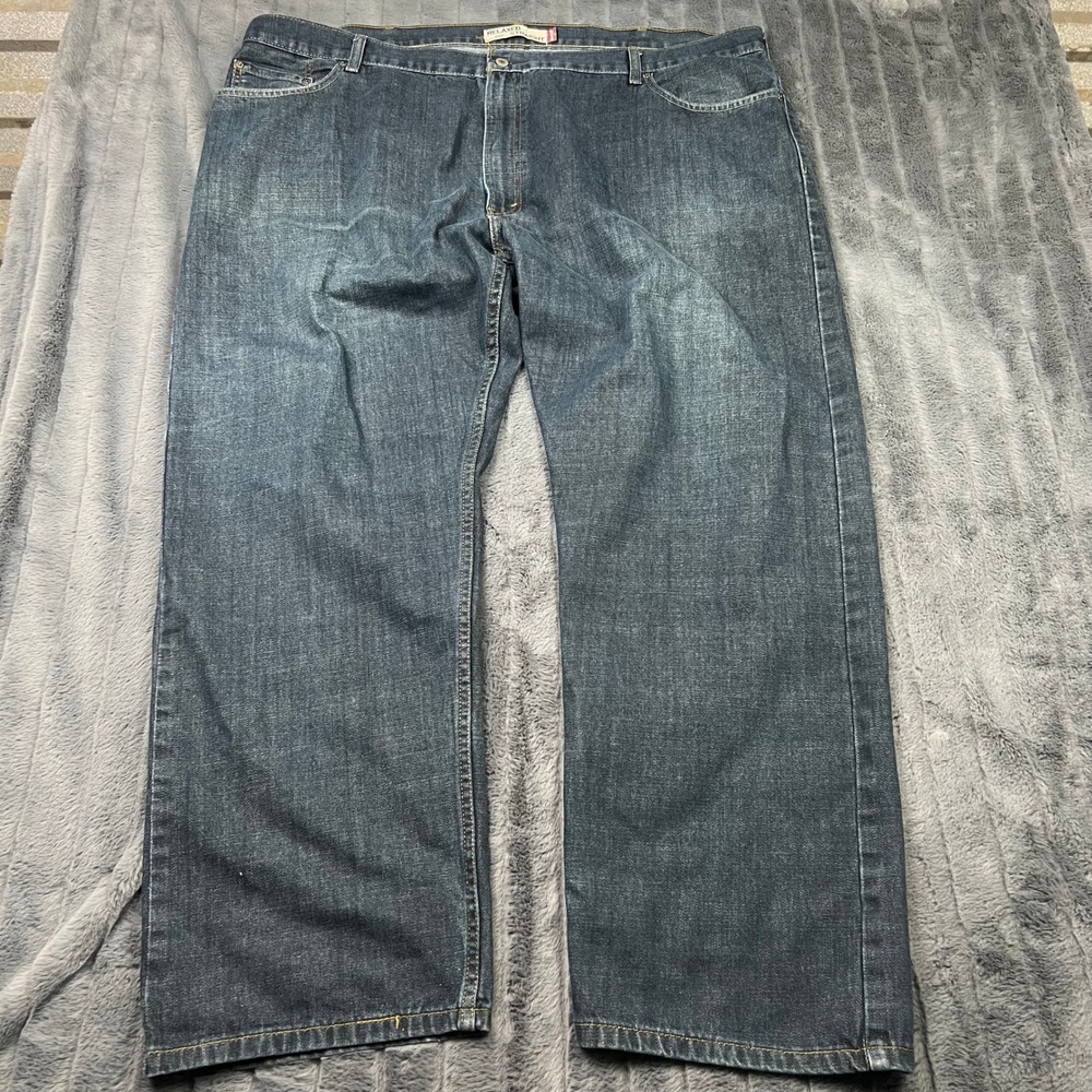 Levis 559 Relaxed Straight Jeans Mens 50x32 Dark Wash Blue Denim 100% Cotton